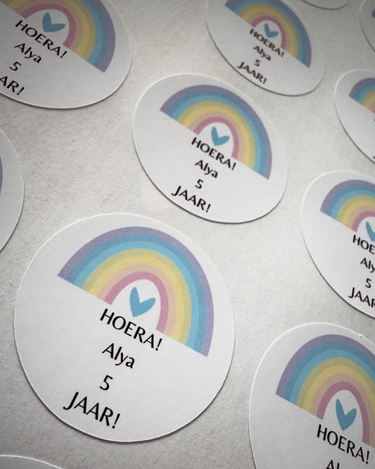 Traktatie stickers