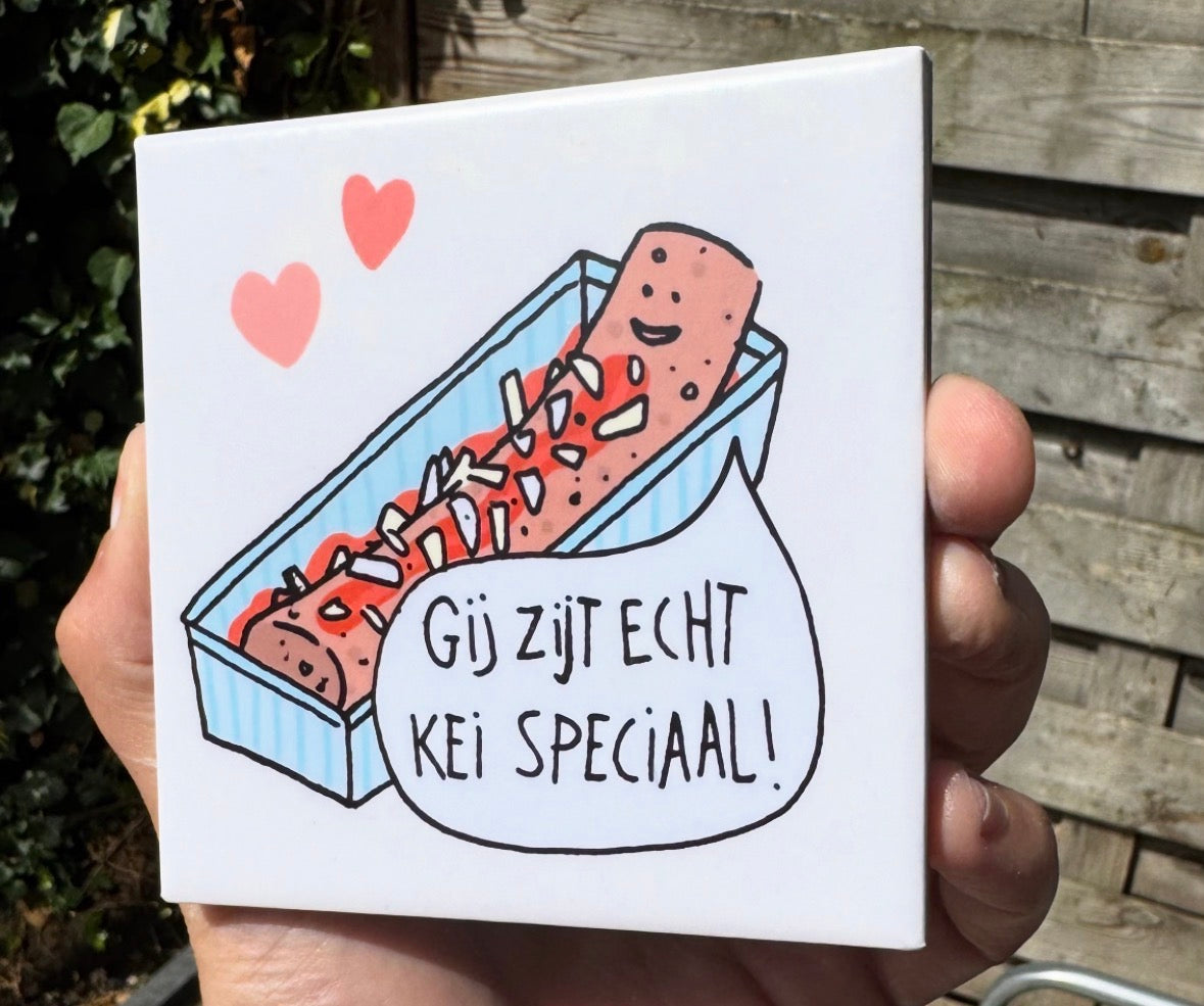 Friekandel tegel! 11x11cm