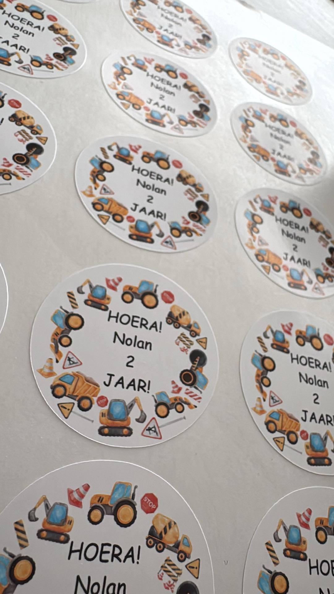 Traktatie stickers
