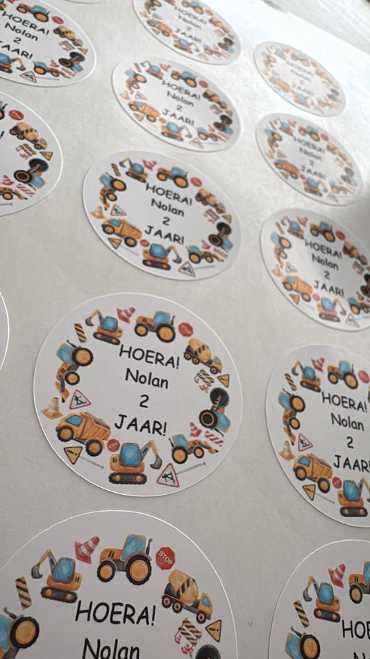Traktatie stickers
