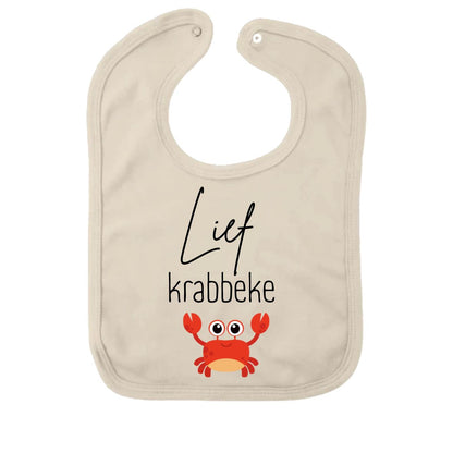 Gepersonaliseerd slabbetje met drukknop